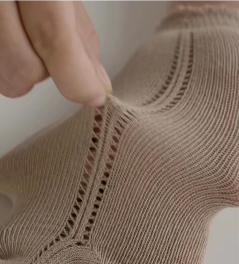 Chargez l&#39;image dans la visionneuse de la galerie, Chaussettes hautes bébé fille coton doux – automne – Kali
