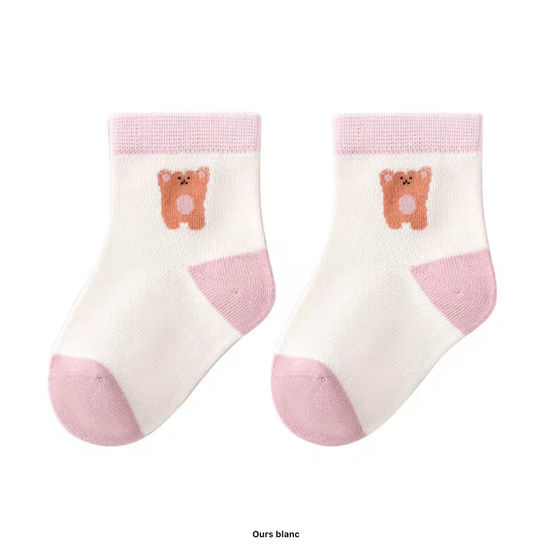 Load image into Gallery viewer, Chaussettes bébé en coton – Blush - Boutique Kaki Lilas
