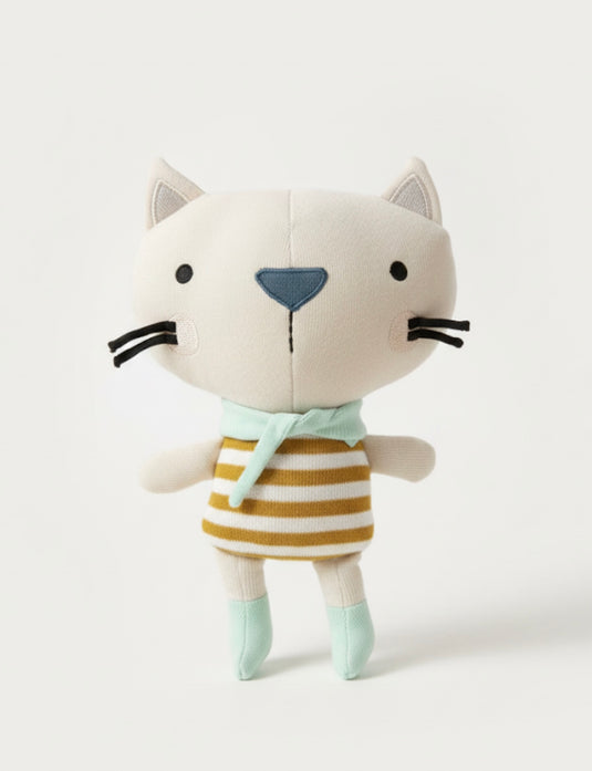 Peluche faite mains Rémi le chat