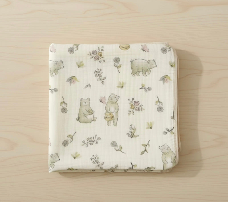 Load image into Gallery viewer, Soft &amp; light organic cotton and bamboo baby muslin – Kali
