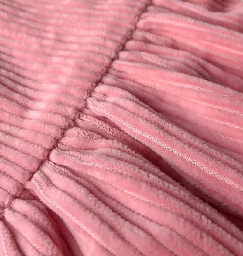 Chargez l'image dans la visionneuse de la galerie, Robe longue pour fille en velours côtelé rose – Kali 🌸 - Pré-commande
