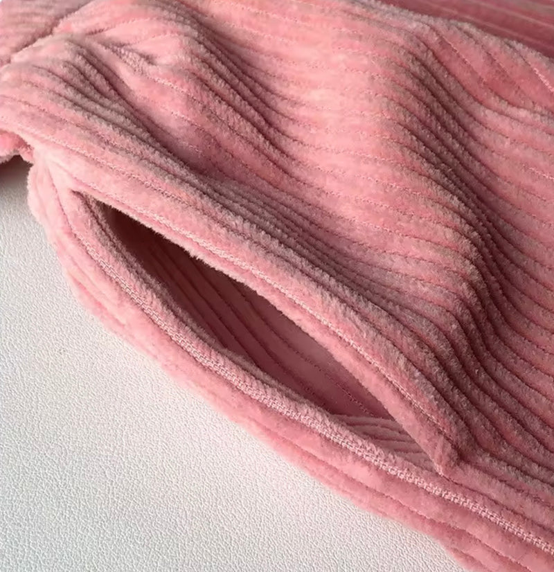 Chargez l'image dans la visionneuse de la galerie, Robe longue pour fille en velours côtelé rose – Kali 🌸 - Pré-commande
