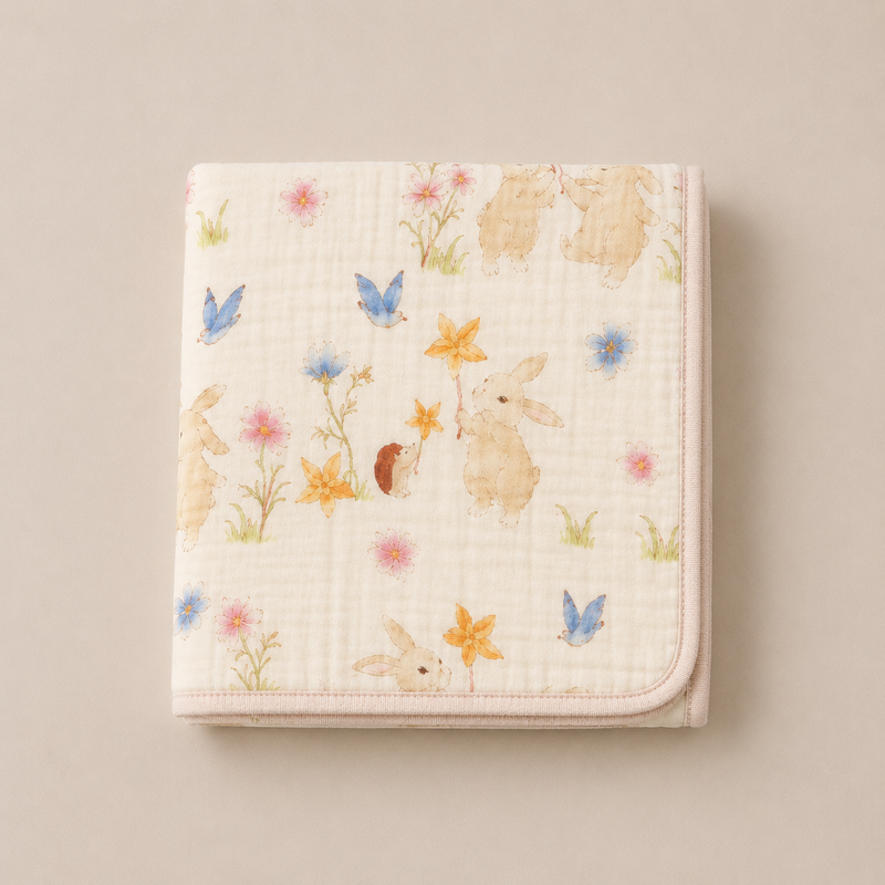 Load image into Gallery viewer, Soft &amp; light organic cotton and bamboo baby muslin – Kali
