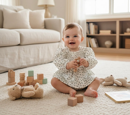 Baby girl puff sleeve romper – Kali