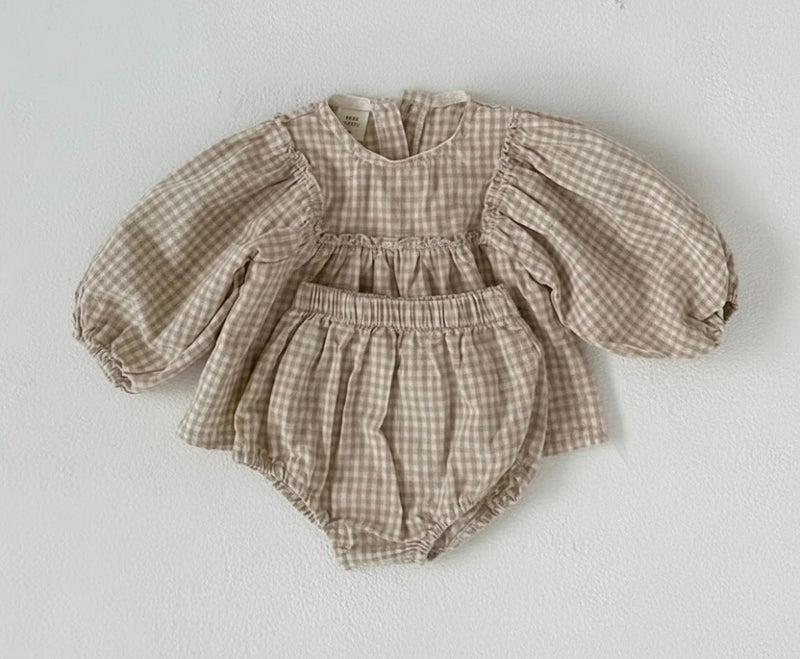 Load image into Gallery viewer, Baby girl's plaid set - Kali
