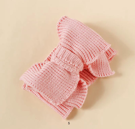 Bandeau tricoté en coton biologique avec noeud papillon Kali