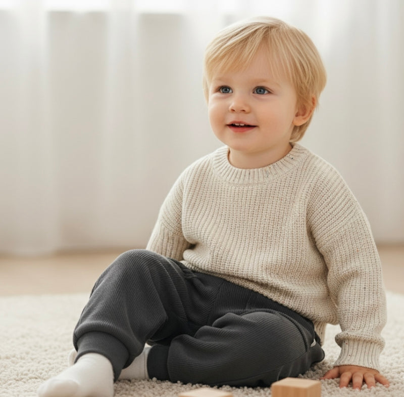 Load image into Gallery viewer, Boys' velvet trousers – Khaki lilac
