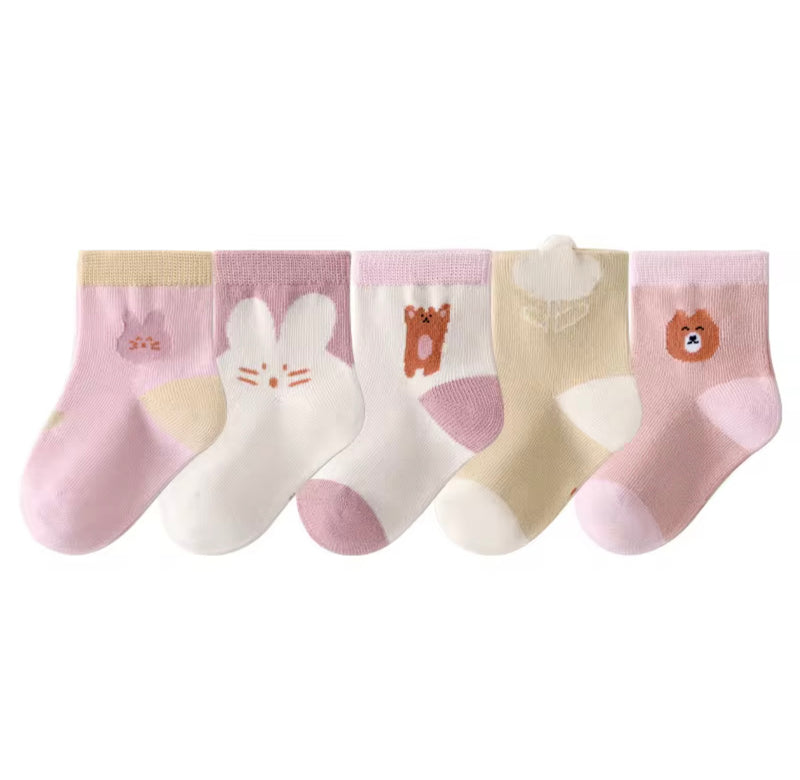 Load image into Gallery viewer, Chaussettes bébé en coton – Blush - Boutique Kaki Lilas
