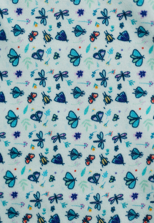 Barboteuse bébé garçon coton bio motif danse des papillons – Kaki Lilas