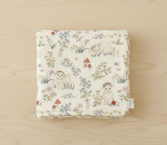 Soft &amp; light organic cotton and bamboo baby muslin – Kali