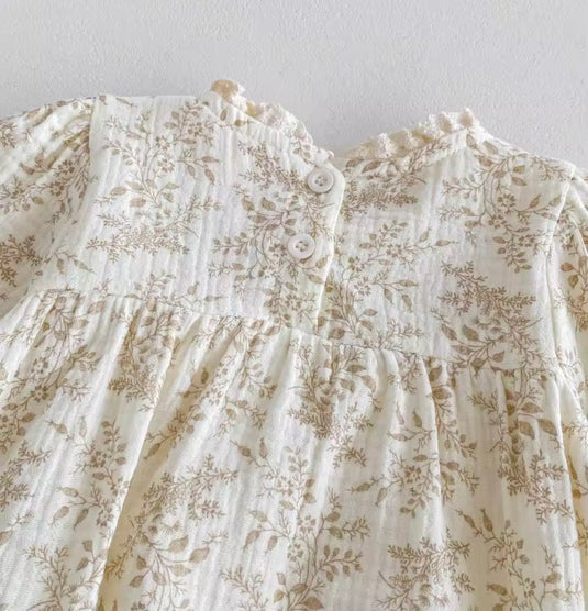Barboteuse bébé fleurie coton doux – style bohème chic – Kali