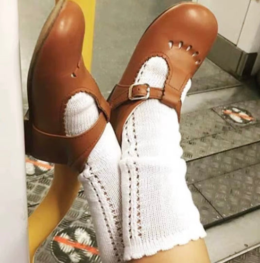 Chaussettes hautes bébé fille coton doux – automne – Kali
