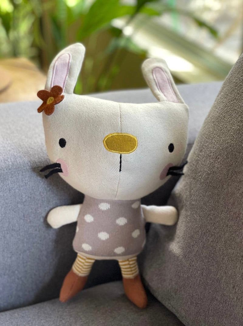 Load image into Gallery viewer, Sam bunny handmade plush

