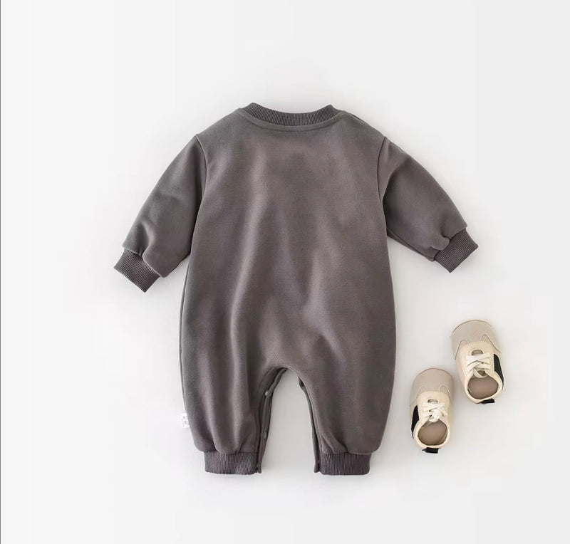 Chargez l'image dans la visionneuse de la galerie, Combinaison bébé garçon motif éléphant en coton doux – Kali
