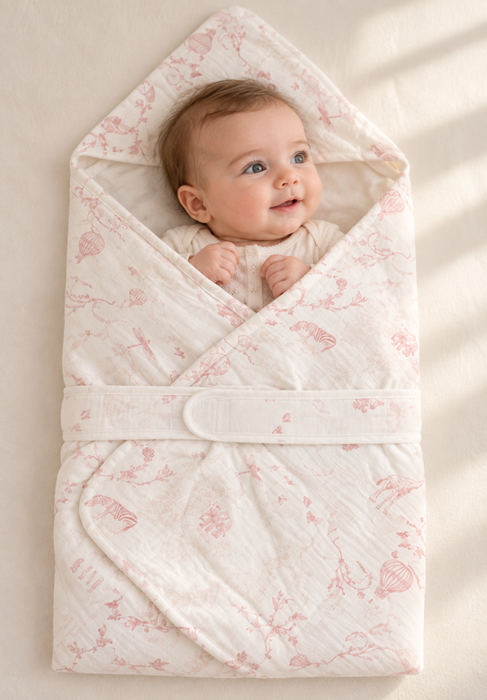 Baby nest made of 100% soft cotton, suitable for all seasons – Kali -