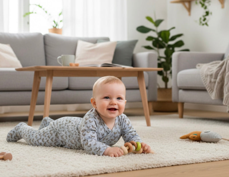 Load image into Gallery viewer, Fixoni Whale Boy's Pajamas - Fog Blue
