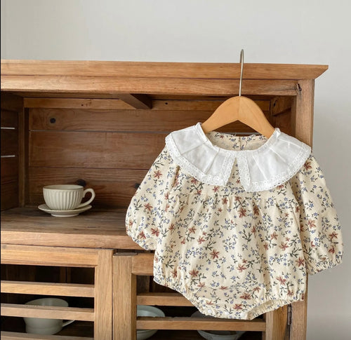 Cache-couches bébé fleuri rosé en coton doux – Kali