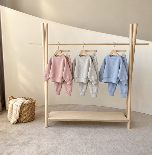 Ensemble de sweat-shirts à capuche décontractés deux pièces en coton -Pre-commande