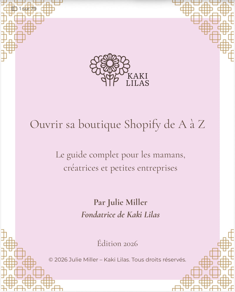 Chargez l'image dans la visionneuse de la galerie, Guide : Ouvrir sa boutique Shopify de A à Z
