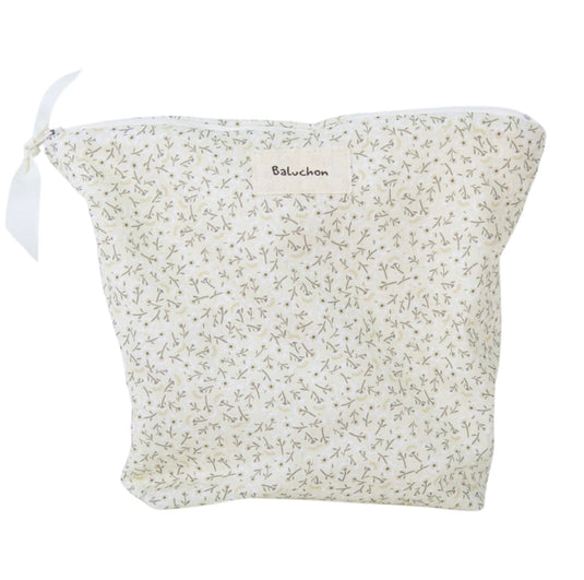 Sac à cosmétiques format moyen couleur vert pâle