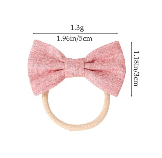 Patterned fabric hair bows – Autumn-Winter