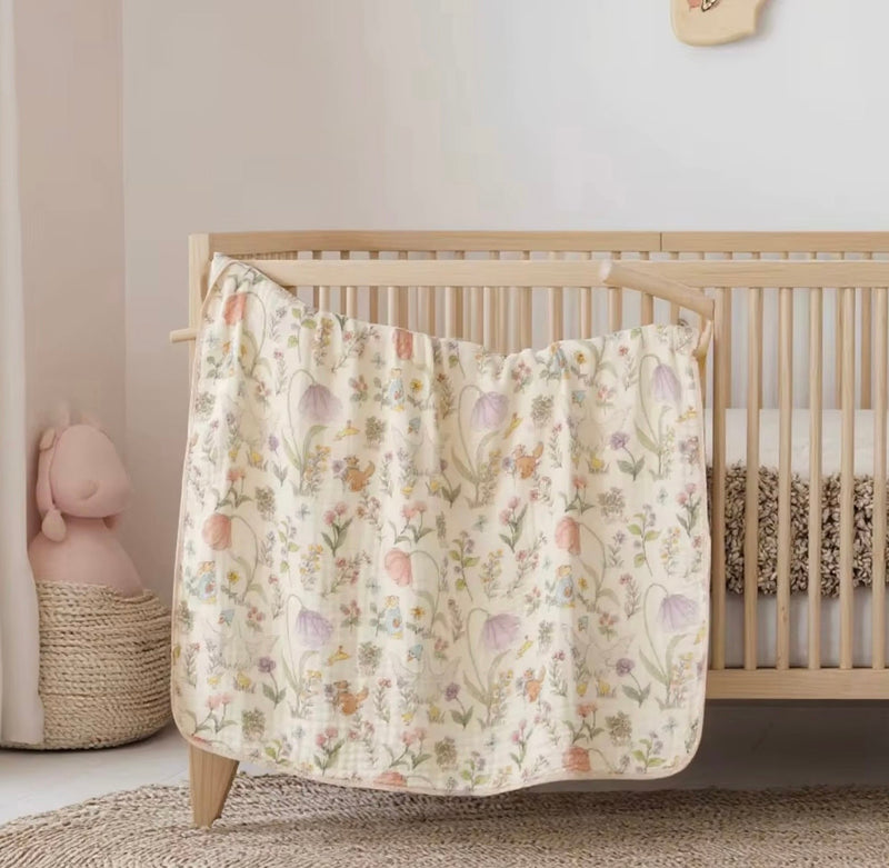 Load image into Gallery viewer, Soft &amp; light organic cotton and bamboo baby muslin – Kali
