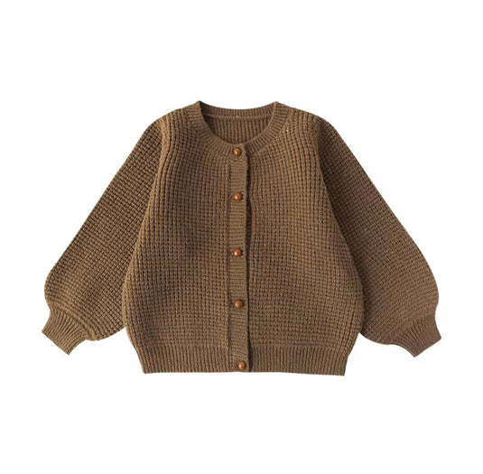 Cardigan bébé fille vintage en tricot doux pour Kali