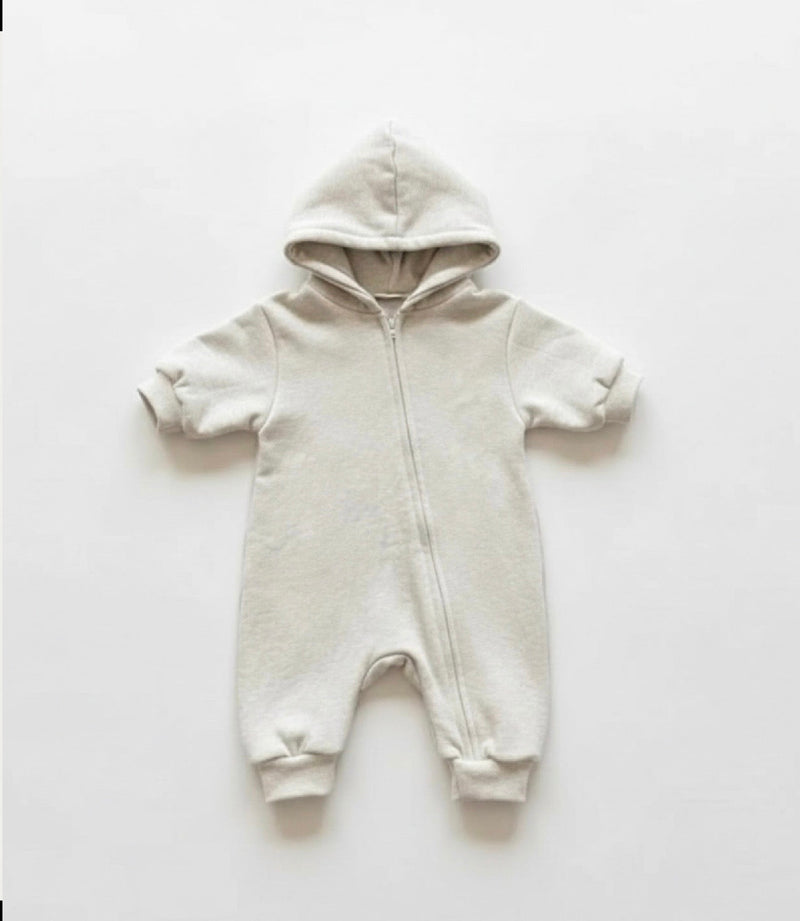 Load image into Gallery viewer, Zipped long-sleeved cotton babygrow – Kali
