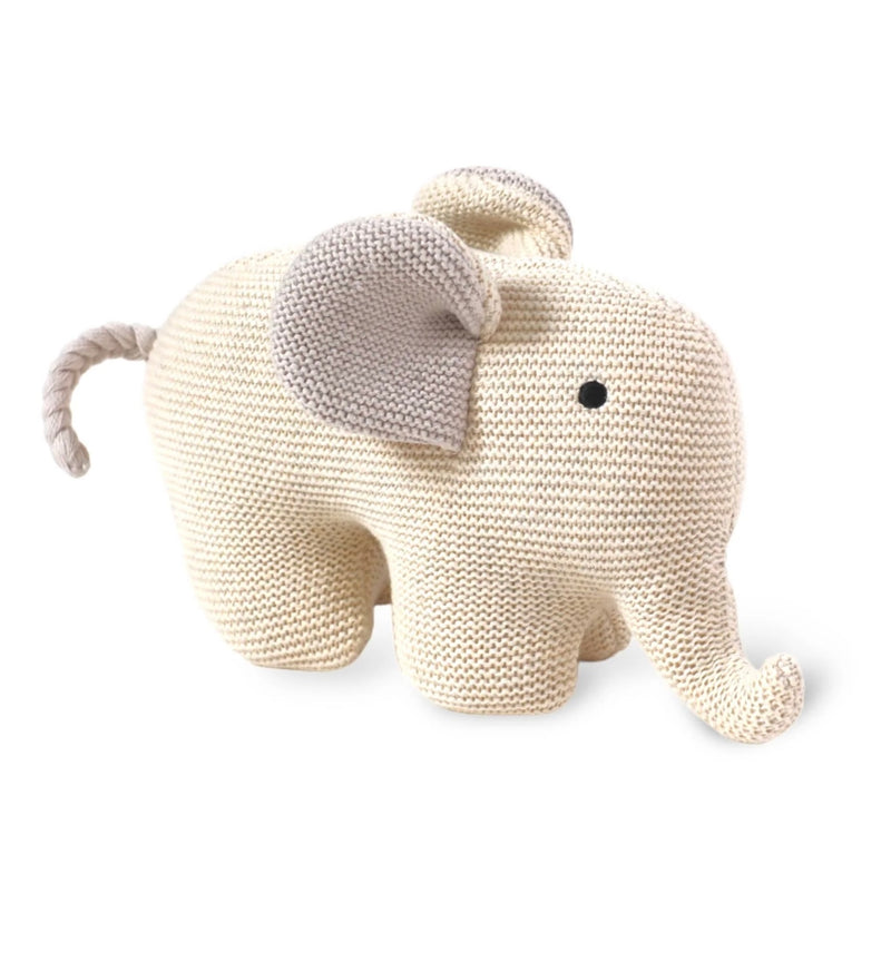Load image into Gallery viewer, Handmade organic cotton plush elephant 
