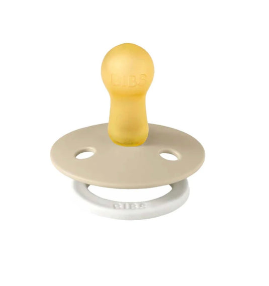 Paquet contenant deux suces en latex Bibs couleur Blus Glow/Vanilla Glow