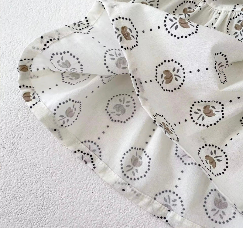 Load image into Gallery viewer, Baby girls' summer floral dot romper

