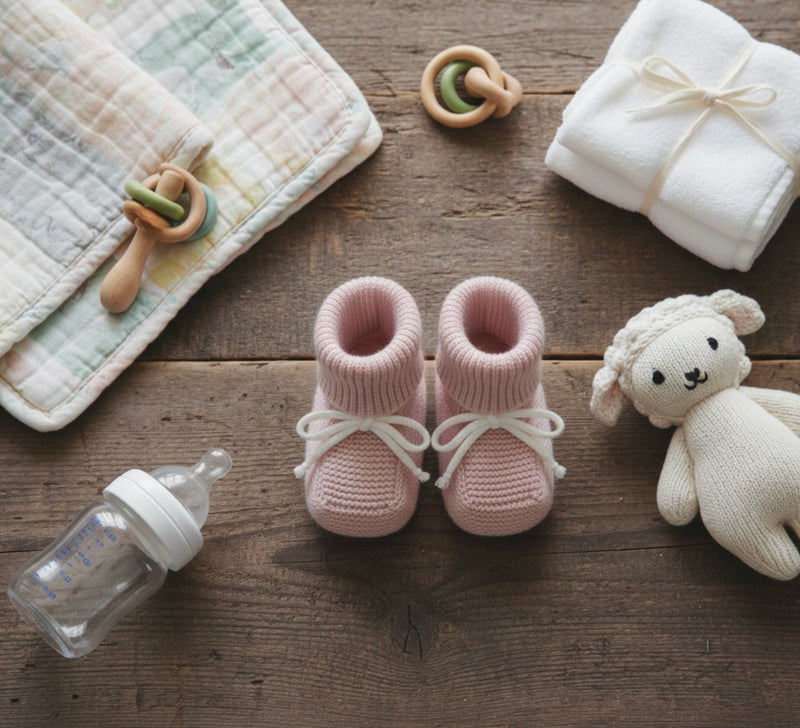 Chargez l'image dans la visionneuse de la galerie, Chaussettes bébé en tricot douillet – Kali
