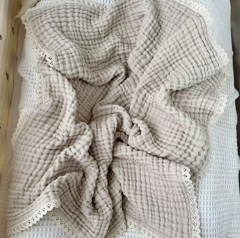 Chargez l'image dans la visionneuse de la galerie, Couverture en mousseline pour bébé bohème douce en coton – Kali
