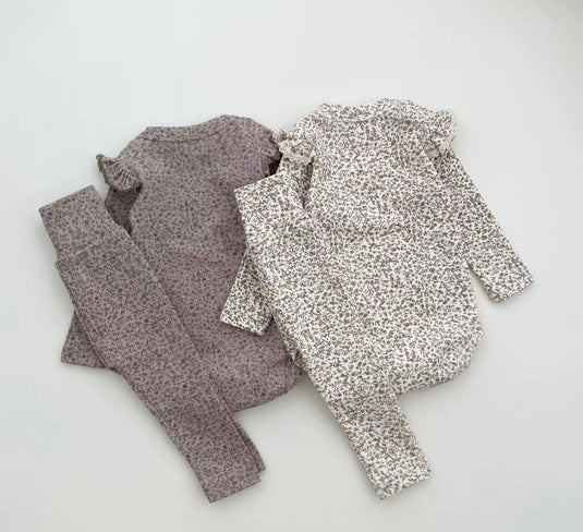 Ensemble bébé fille 3 pièces fleuri printemps – Kali