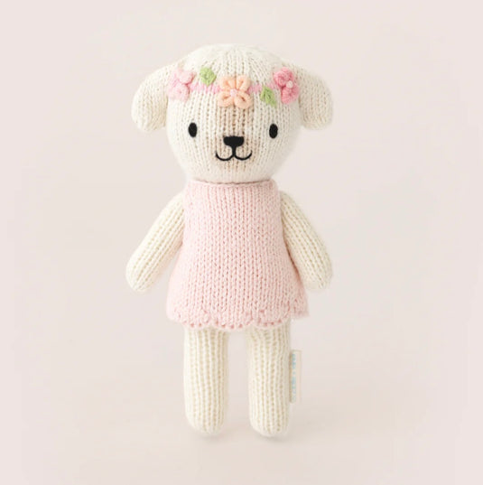Peluche avec jolie boîte - tiny prime 6" - Charlotte le chien - Cuddle + Kind
