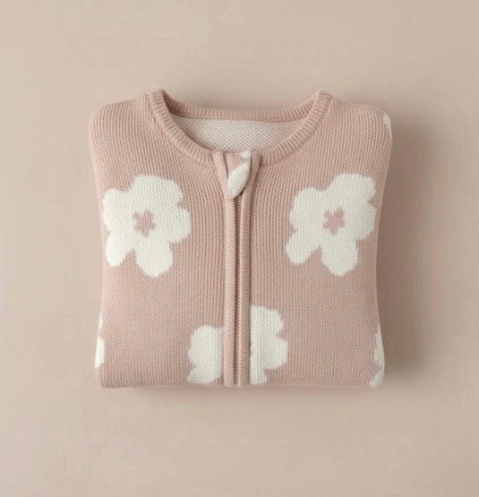 Combinaison bébé fille à capuche fleurie – Kali
