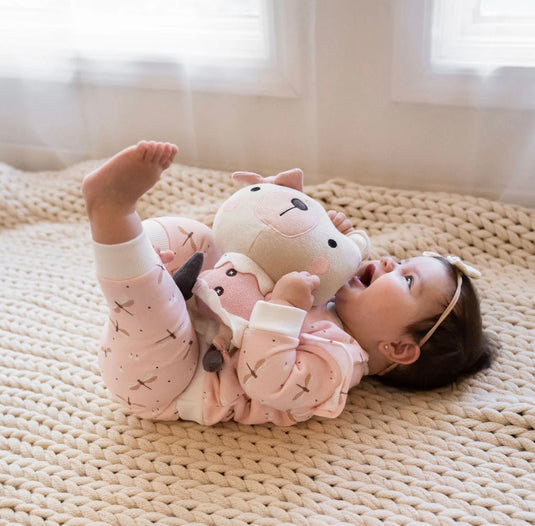 Peluche faite mains en coton bio Frankie bear et l’infirmière ours