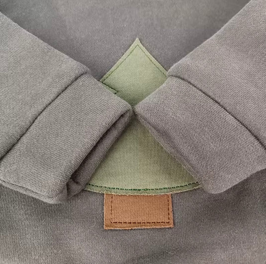 Ensemble bébé et enfant à capuche – Sapin - Pré-commande