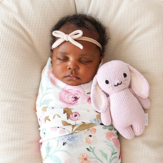 Peluche - Bébé lapin lilas - Cuddle + Kind