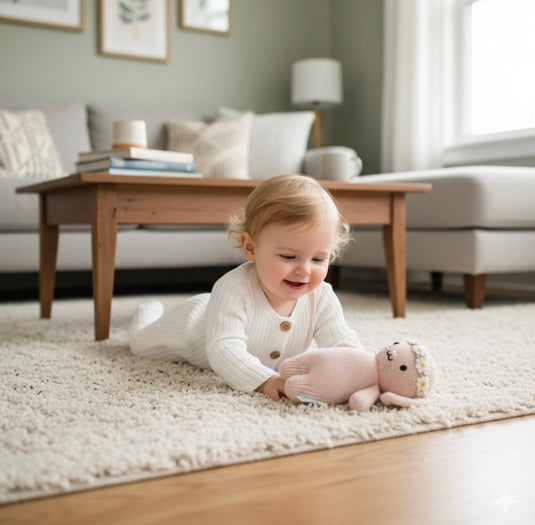Baby girl's white knitted cotton long-sleeved romper