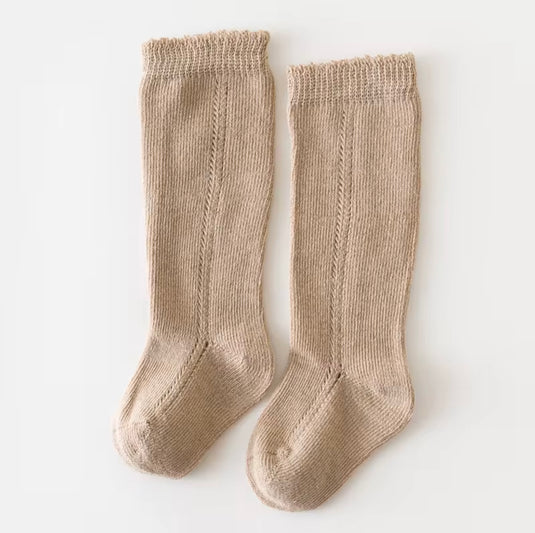 Chaussettes hautes bébé fille coton doux – automne – Kali