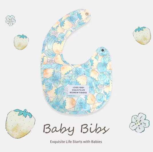 Bavoir bébé en coton motif fleuri – Kali