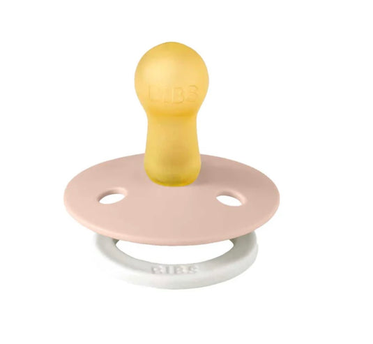 Paquet contenant deux suces en latex Bibs couleur Blus Glow/Vanilla Glow