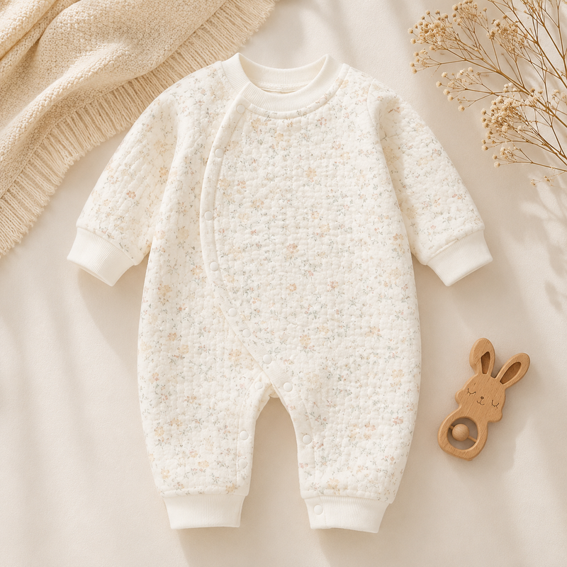 Load image into Gallery viewer, Unisex bunny print fleece and cotton onesie – Autumn-Winter
