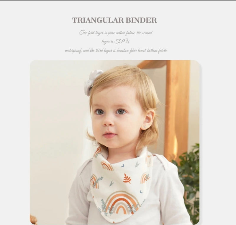 Chargez l&#39;image dans la visionneuse de la galerie, Ensemble de 3 bavoirs bandana bébé en coton – Kali

