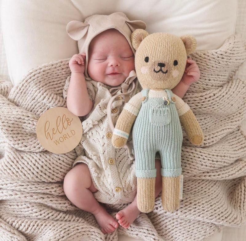 Load image into Gallery viewer, Handmade Plush - Charlie the Honey Bear - Cuddle + Kind - Last piece available 🤍
