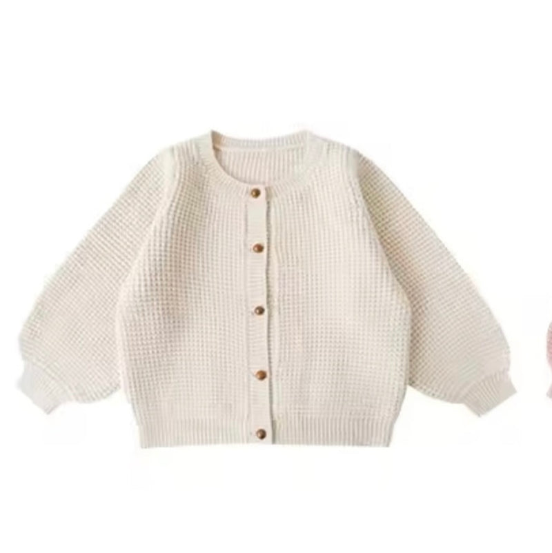 Load image into Gallery viewer, Soft knit vintage baby girl cardigan for Kali
