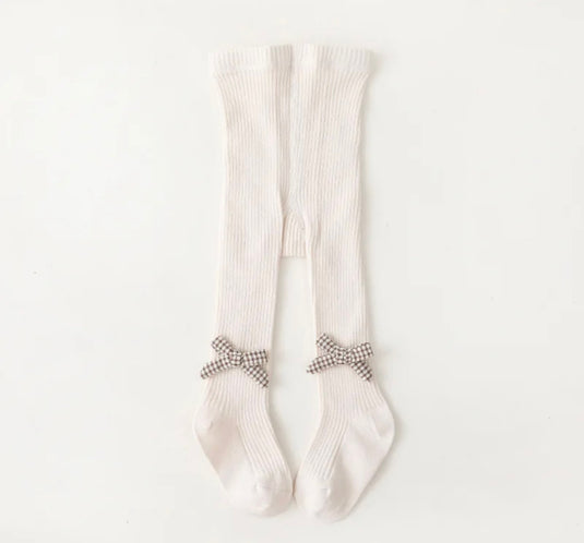 Collants bébé fille en coton avec fleurs brodées – Kali
