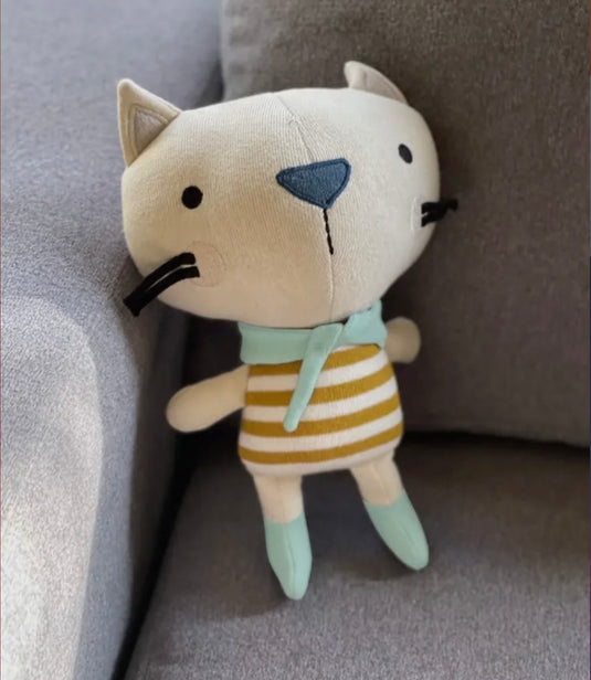 Peluche faite mains Rémi le chat