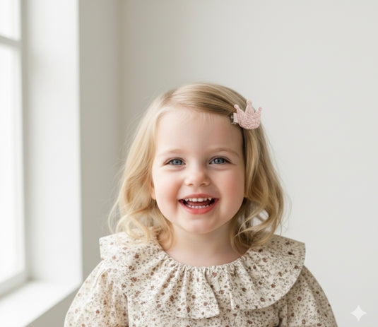 Pack of 3 or 4 cute baby girl hair clips – Kali May